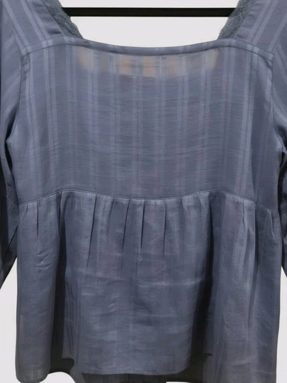 LoveShackFancy Embroidered Cotton Blouse – Blue (Size M) - Picture 7 of 9